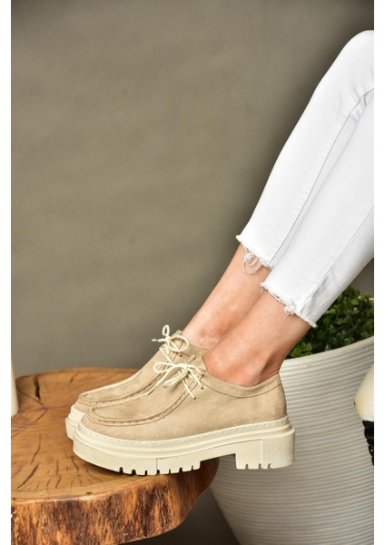 R294783002 Ten Süet Kadın Ayakkabı indirimleri