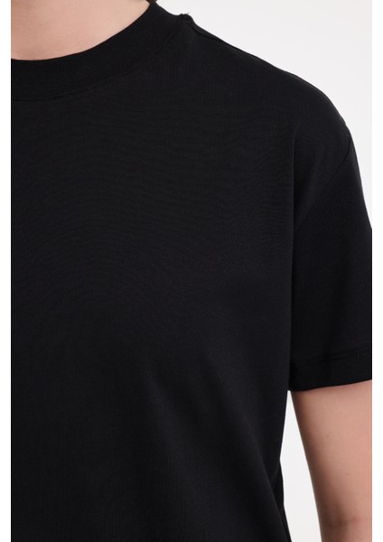 Wl Unı 11KT70 5fx Siyah Kadın Kısa Kol T-Shirt