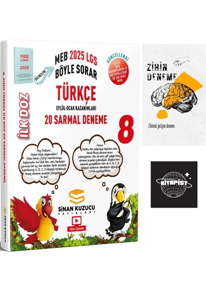 LGS Türkçe Ilk Doz Deneme-Zihin Deneme-Kitapist-417