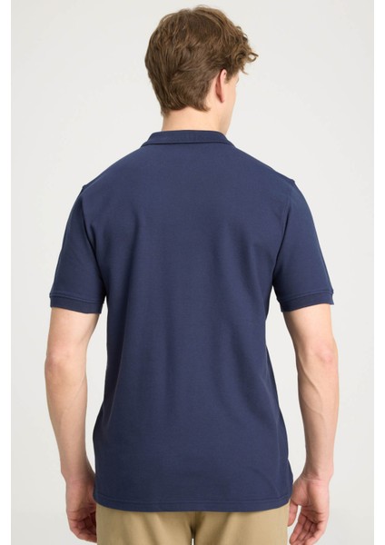 Erkek Regular Fit Polo Lacivert Erkek Kısa Kol T-Shirt