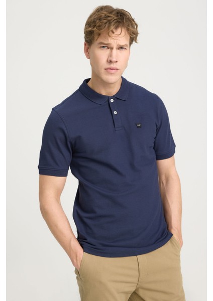Erkek Regular Fit Polo Lacivert Erkek Kısa Kol T-Shirt