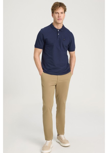 Erkek Regular Fit Polo Lacivert Erkek Kısa Kol T-Shirt