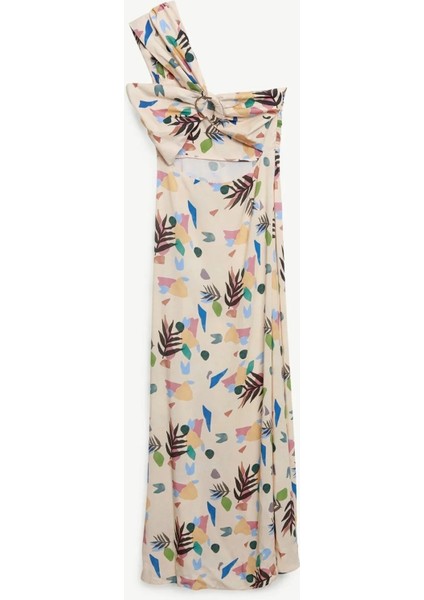 Tek Omuz Uzun Elbise