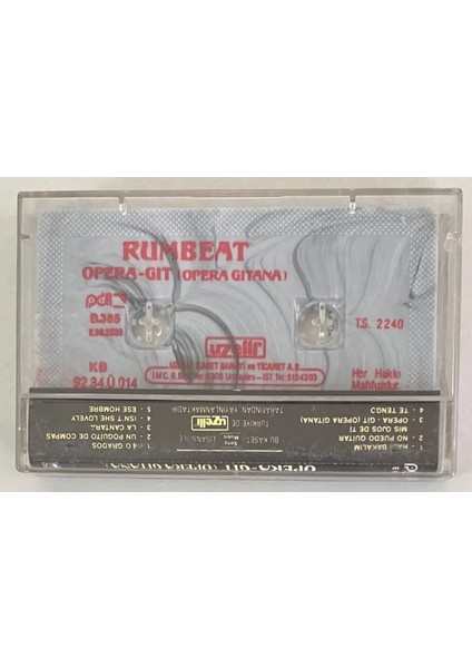 Rumbeat Opera-Git (Opera Gitana) Kaset (Orjinal Dönem Baskı)