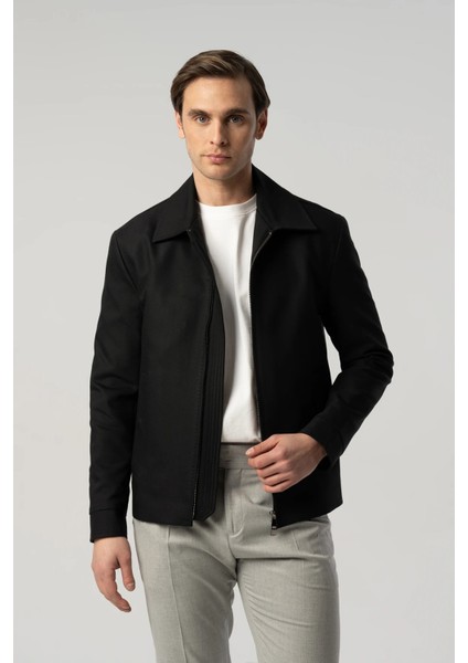 Çift Fermuarlı Eteği Lastikli Mont