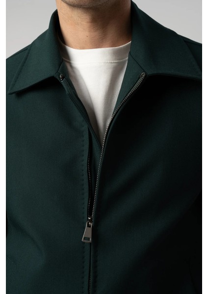 Çift Fermuarlı Eteği Lastikli Mont