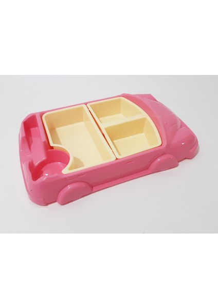 Çocuk Için Araba Modelli Mama Tabağı 30X18 cm Kahvaltı ve Yemek Tabağı Çocuklar Için Tabldot Tepsi