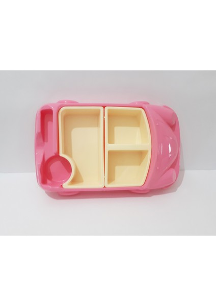 Çocuk Için Araba Modelli Mama Tabağı 30X18 cm Kahvaltı ve Yemek Tabağı Çocuklar Için Tabldot Tepsi