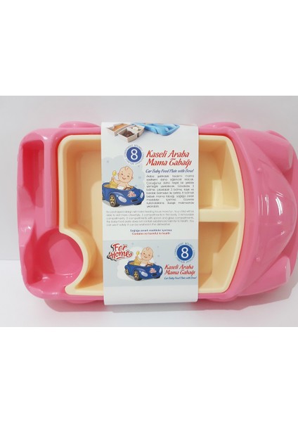 Çocuk Için Araba Modelli Mama Tabağı 30X18 cm Kahvaltı ve Yemek Tabağı Çocuklar Için Tabldot Tepsi