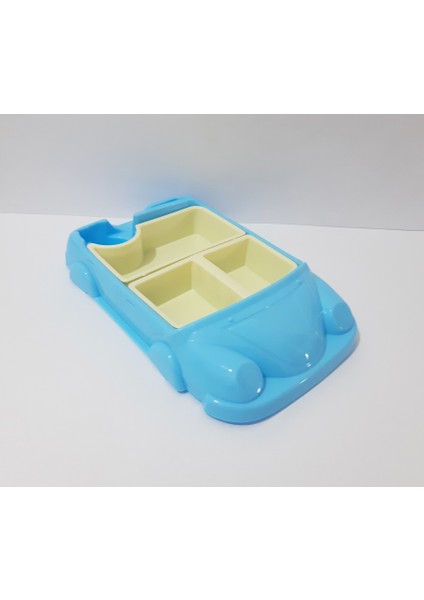 Çocuk Için Araba Modelli Mama Tabağı 30X18 cm Kahvaltı ve Yemek Tabağı Çocuklar Için Tabldot Tepsi