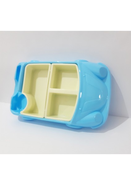Çocuk Için Araba Modelli Mama Tabağı 30X18 cm Kahvaltı ve Yemek Tabağı Çocuklar Için Tabldot Tepsi