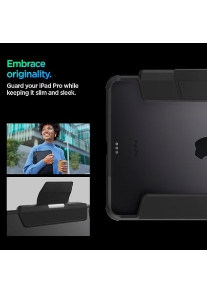 iPad Pro 11" (2024) Kılıf Ultra Hybrid Pro Black - ACS07016