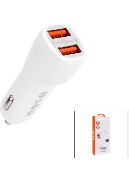 S-Link IP-805 Dual USB 2xusb Oto - Araç Çakmaklık Şarj Başlık 2.4 A
