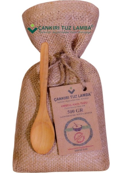 Taş Değirmende Öğütülmüş İnce Toz Çankırı Tuzu 500 gr