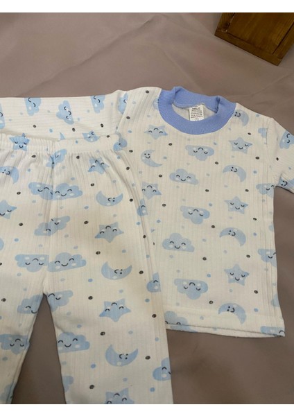 Bulutlu Ay Erkek Pijama Takımı