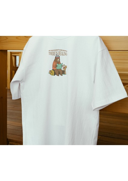 Beyaz Renk Kadın Oversize T-Shirt