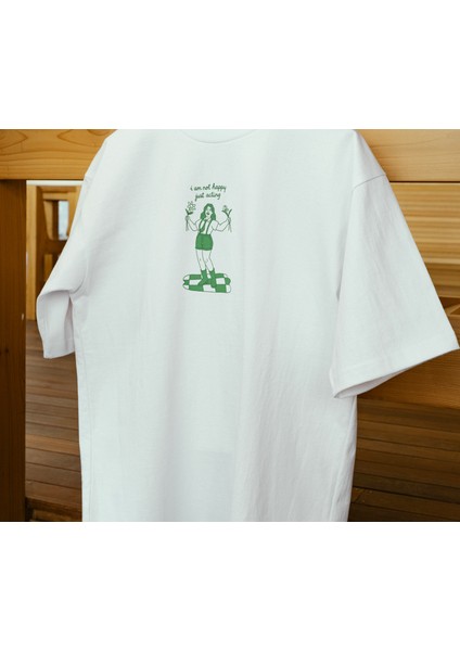 Beyaz Renk Kadın Oversize T-Shirt