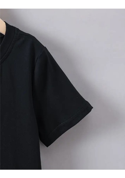 Kaliteli Pamuk Penye Unisex Erkek Kız Çocuk Baskılı Tshirt 5 6 7 8 9 10 11 12 13 14 Yaş Örümcekadam modelleri