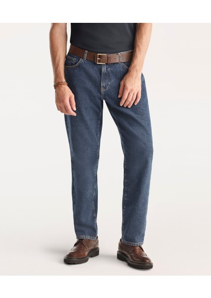Relaxed Fit Erkek Denim Pantolon