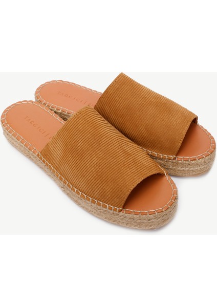 Deri Espadril Terlik modelleri