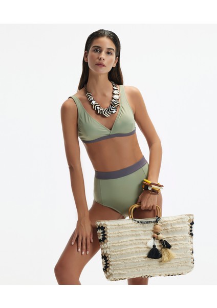 Kontrast Detaylı Bikini Alt