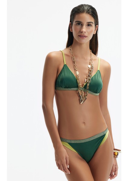 Şerit Detaylı Bikini Üst