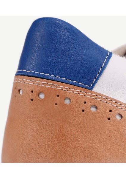 Retro Görünümlü Deri Spor Sneakers