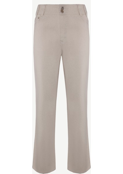 Kemer Detaylı Cropeed Fit Non-Denim Pantolon