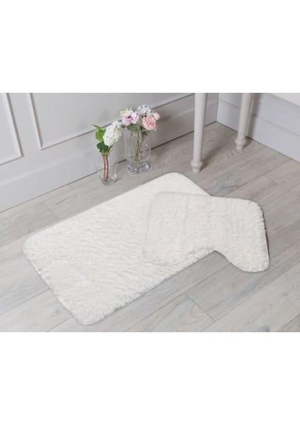 Sheep Banyo Paspas Takımı - Ekru