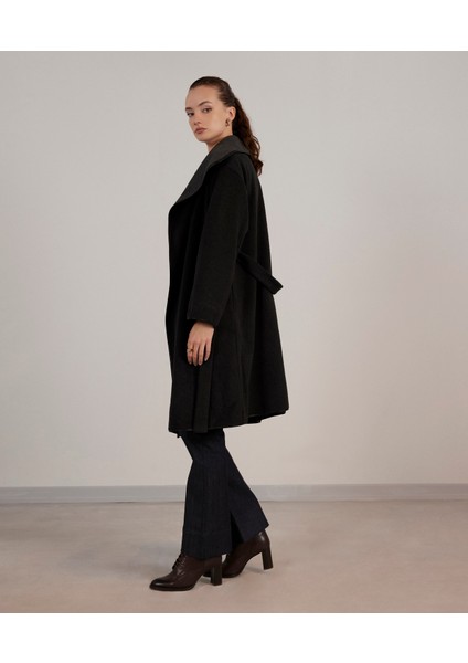 Biye Detaylı Palto modelleri