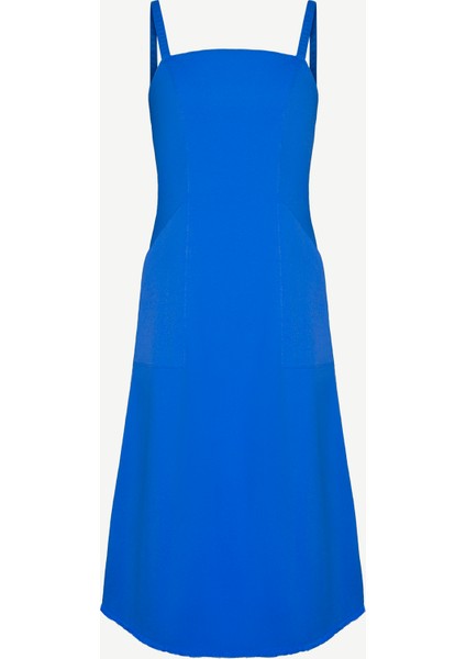 Askılı Kare Yaka Diz Altı Elbise fırsatları