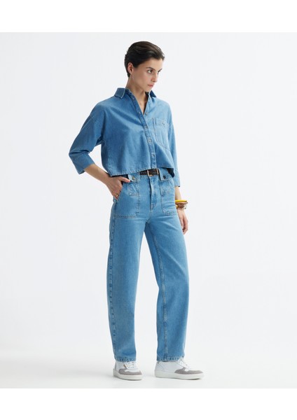 Düz Kesim Denim Pantolon fiyatları