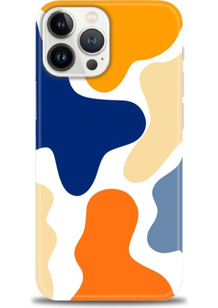 iPhone 16 Pro Kılıf Hd Baskılı - Turuncu Lekeler