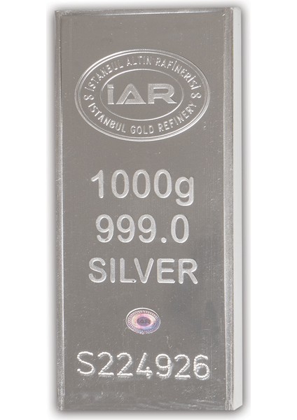 E-GÜMÜŞ 1000GR Külçe Gümüş