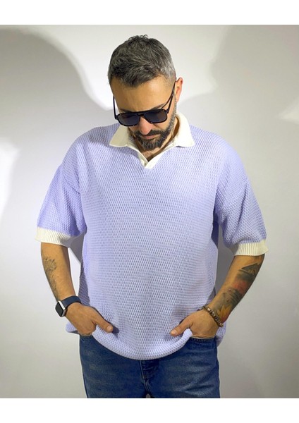 Örme Triko Polo Yaka T-Shirt