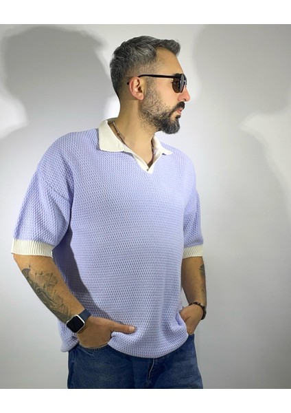 Örme Triko Polo Yaka T-Shirt