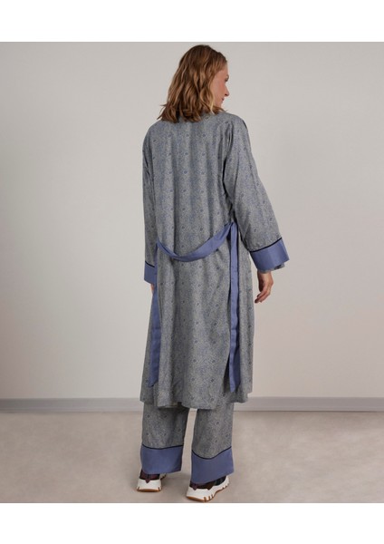 Kontrast Detaylı Pijama Üstü