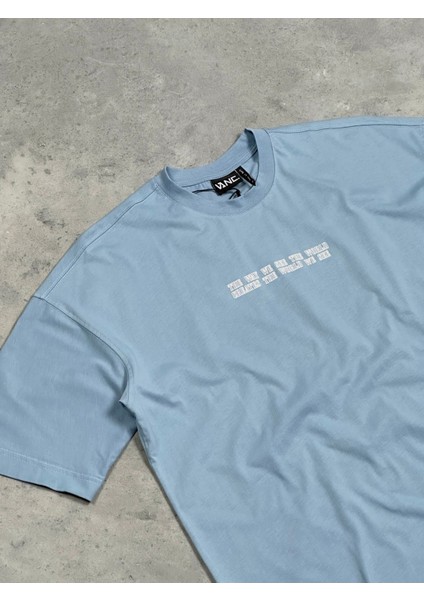 See The World Mavi Oversize T-Shirt
