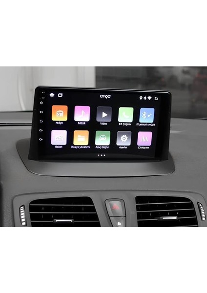 Renault Megane 3-Fluence Uyumlu 6gb Ram 64GB Hafiza Carplaylı 9inç