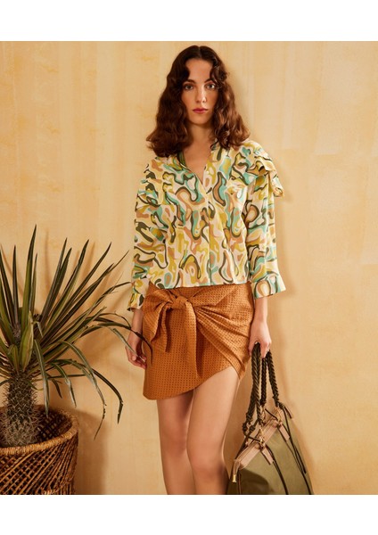 Kırma Detaylı Gömlek