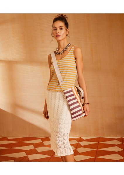 Örgü Desenli Triko Etek fiyatları