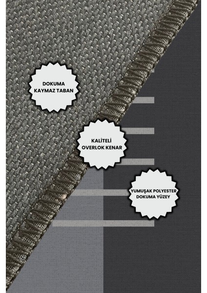 Çizgili Desenli Halı Geometrik Desenli Diital Baskılı Yıkanabilir Mutfak Halısı