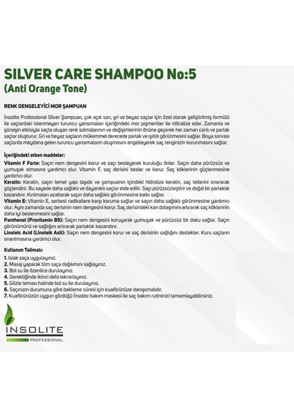 Silver Şampuan No:5