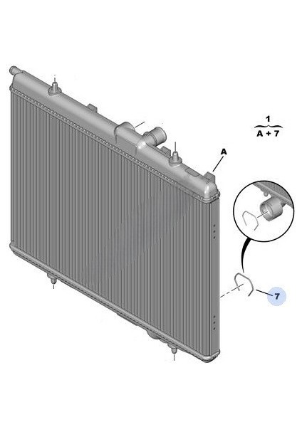 Peugeot 206 Su Radyatörü 2.0 Benzinli Orjinal