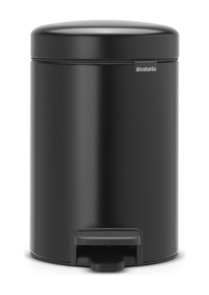 Brabantıa Newıcon Matt Black Pedallı Çöp Kutusu 3l (113321)