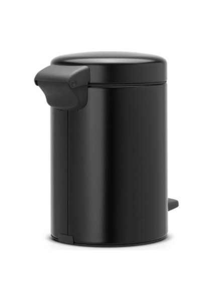 Brabantıa Newıcon Matt Black Pedallı Çöp Kutusu 3l (113321)