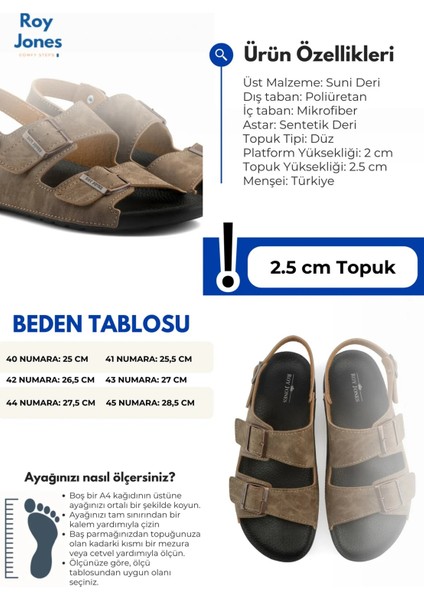 Barcelona Urban Sandals Rahat Yumuşak Tabanlı Erkek Sandalet