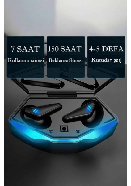 Bluetooth Gamer Oyuncu Kulaklığı Anc Özelliği Yüksek Ses Kaliteli