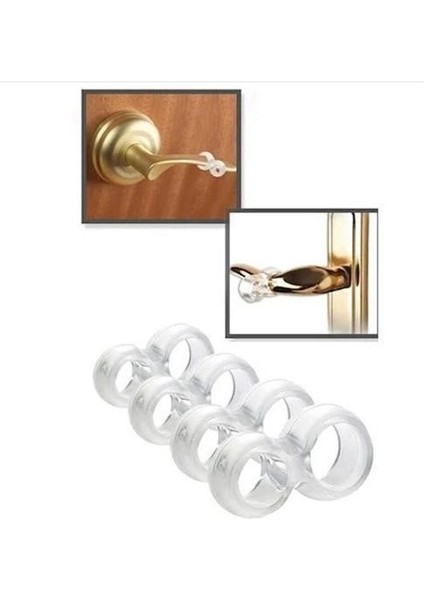 ® Silikon Kapı & Pencere Vurma Önleyici Stoper Kapı Tamponu 4 Adet