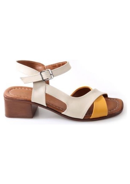 Frzn 02879 4,5 cm Kadın Topuklu Sandalet fırsatları